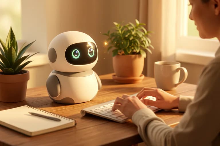 Should an AI Desktop Robot Talk to You First? The Difference Between Presence and Annoyance